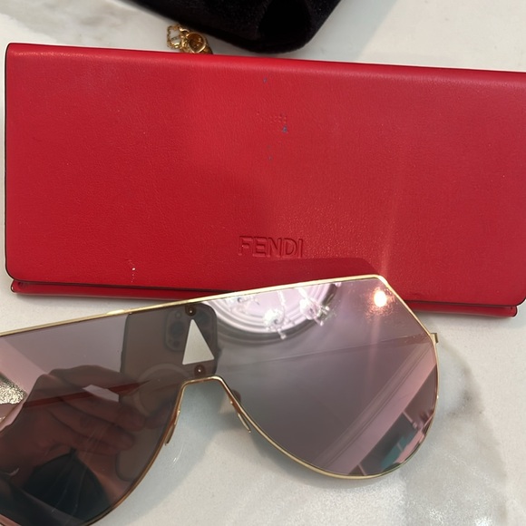 Fendi aviator rose gold glasses - Picture 6 of 8